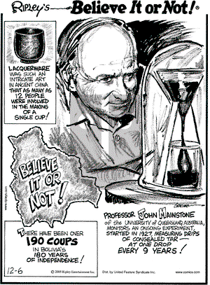 Ripley's Believe It or Not on Tuesday December 6, 2005 Comic Strip