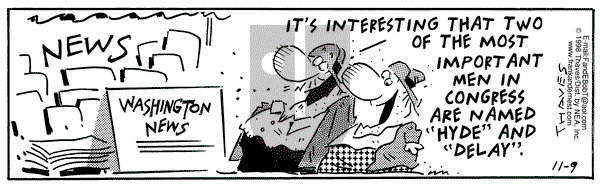 Frank and Ernest on Monday November 9, 1998 Comic Strip