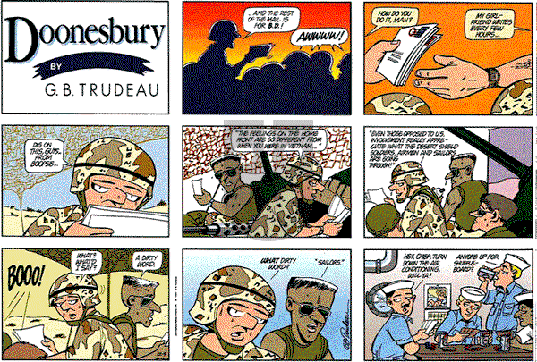 Doonesbury on Sunday December 9, 1990 Comic Strip