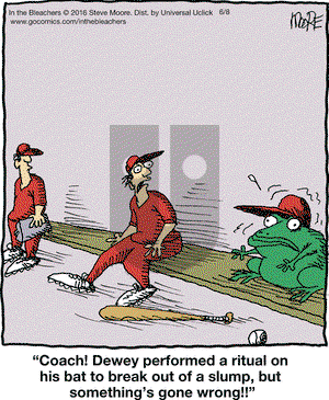 In the Bleachers on Wednesday June 8, 2016 Comic Strip