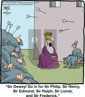 In the Bleachers on Thursday May 10, 2018 Comic Strip