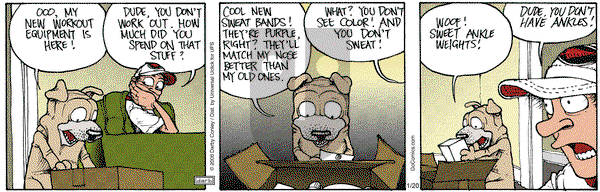 Get Fuzzy on Monday January 20, 2014 Comic Strip