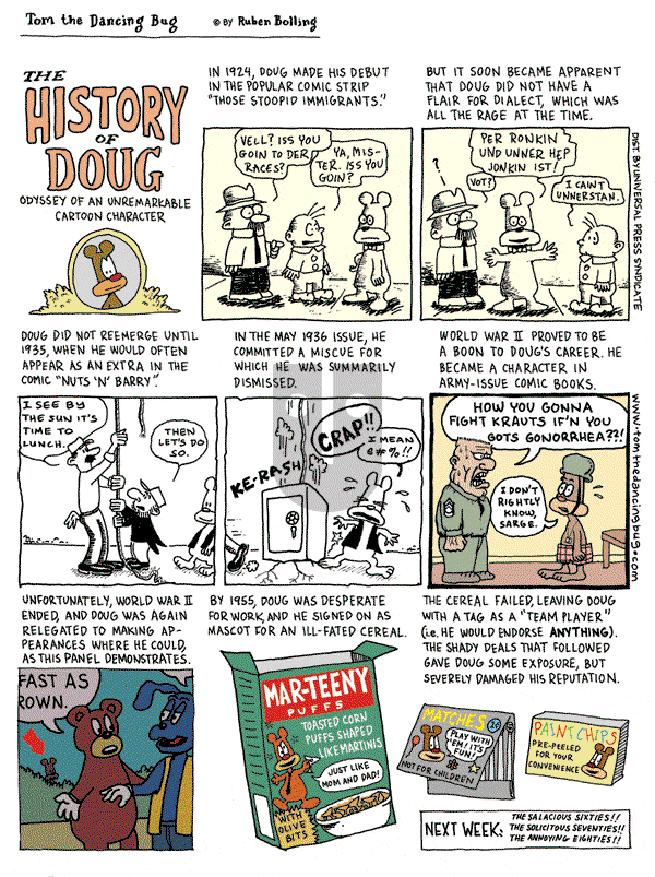 Tom the Dancing Bug on Saturday August 23, 2008 Comic Strip