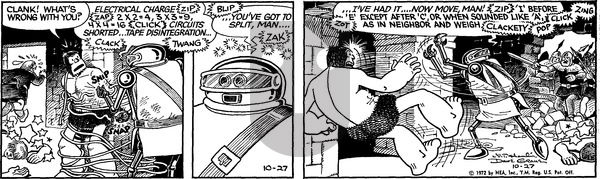 Alley Oop on Friday October 27, 1972 Comic Strip