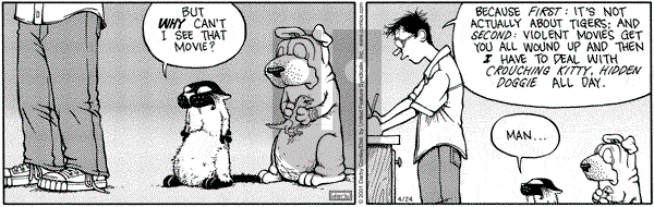 Get Fuzzy on Tuesday April 24, 2001 Comic Strip