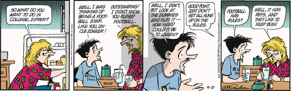 Doonesbury - Friday September 21, 2001 Comic Strip