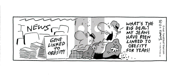 Frank and Ernest on Monday January 2, 1995 Comic Strip