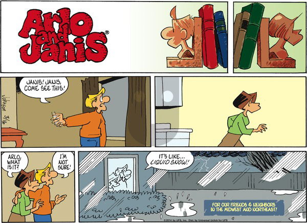 Arlo and Janis on Sunday March 16, 2014 Comic Strip