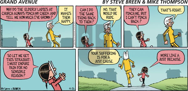 Grand Avenue - Sunday April 26, 2015 Comic Strip