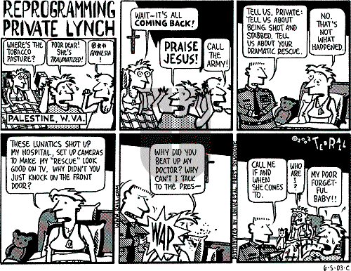 Ted Rall on Monday June 9, 2003 Comic Strip