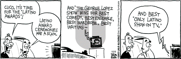 La Cucaracha on Thursday October 9, 2003 Comic Strip