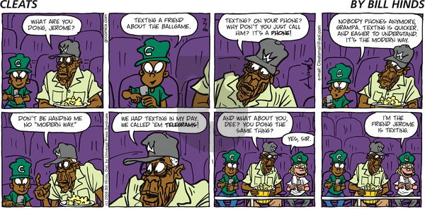 Cleats on Sunday August 24, 2008 Comic Strip
