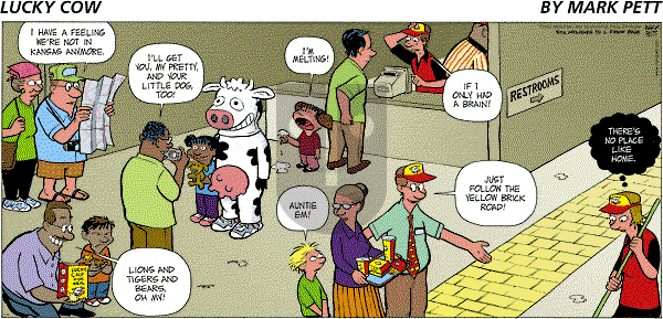 Lucky Cow on Sunday November 9, 2003 Comic Strip