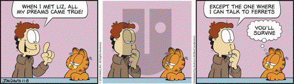 Garfield on Friday November 8, 2019 Comic Strip