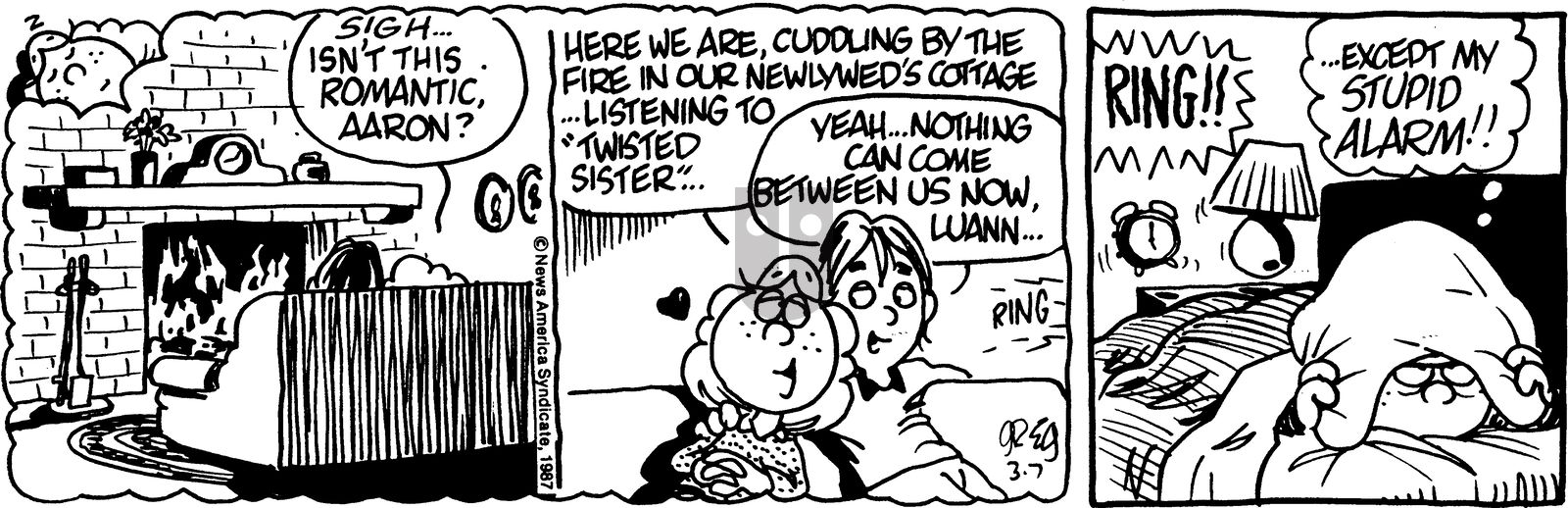 Luann - Saturday March 7, 1987 Comic Strip