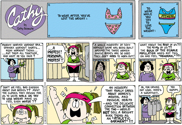 Cathy Classics - Sunday March 1, 1998 Comic Strip