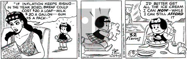 Nancy on Friday July 16, 1999 Comic Strip