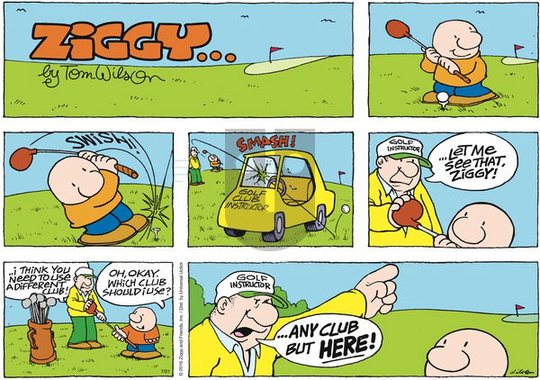 Ziggy on Sunday July 31, 2016 Comic Strip