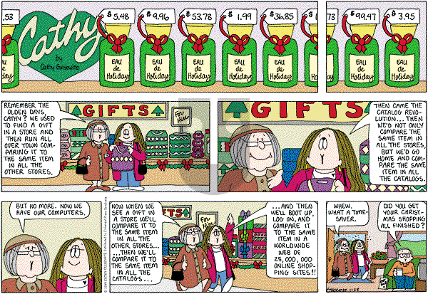 Cathy Classics - Sunday November 28, 2010 Comic Strip