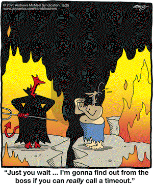 In the Bleachers on Monday May 25, 2020 Comic Strip