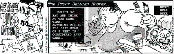 Over the Hedge on Tuesday January 15, 2002 Comic Strip