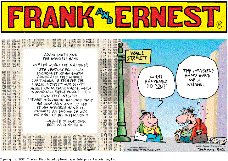 Frank and Ernest on Sunday September 16, 2001 Comic Strip