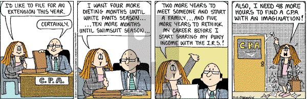Cathy Classics - Thursday April 12, 2001 Comic Strip