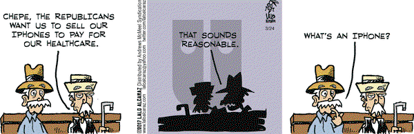 La Cucaracha on Friday March 24, 2017 Comic Strip