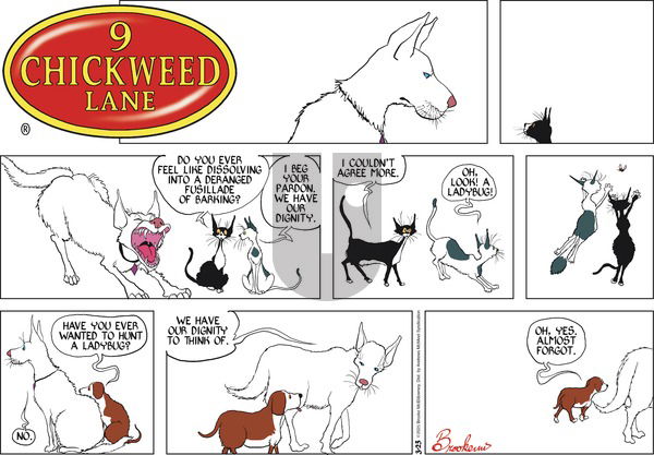 9 Chickweed Lane on Sunday March 23, 2025 Comic Strip