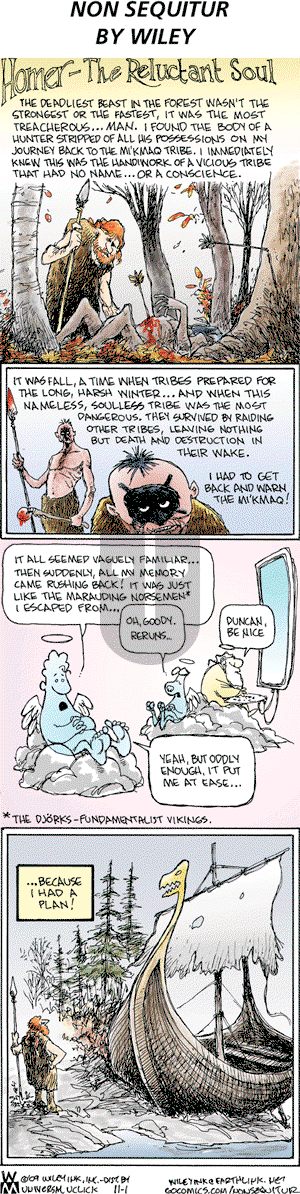 Non Sequitur on Sunday November 1, 2009 Comic Strip