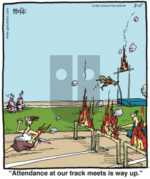 In the Bleachers on Thursday March 15, 2007 Comic Strip