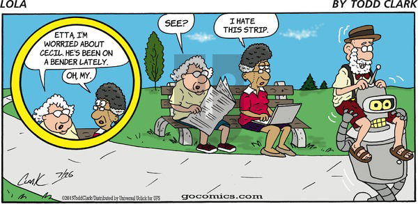 Lola on Sunday July 26, 2015 Comic Strip