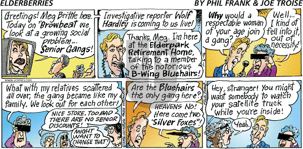 The Elderberries on Sunday November 5, 2006 Comic Strip