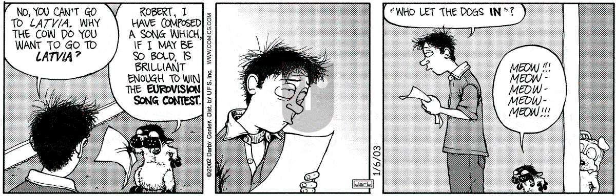 Get Fuzzy - Monday January 6, 2003 Comic Strip
