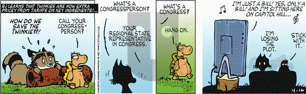 Over the Hedge on Wednesday April 16, 2025 Comic Strip