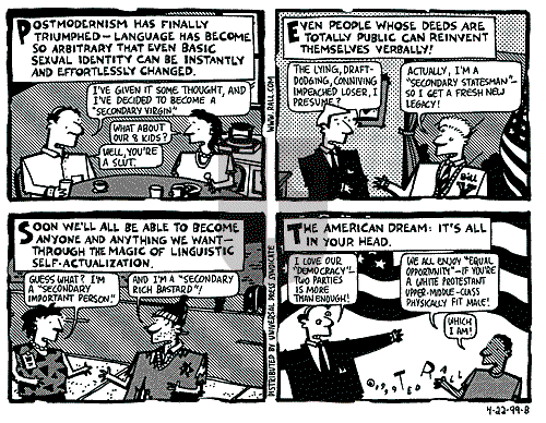 Ted Rall on Saturday April 24, 1999 Comic Strip