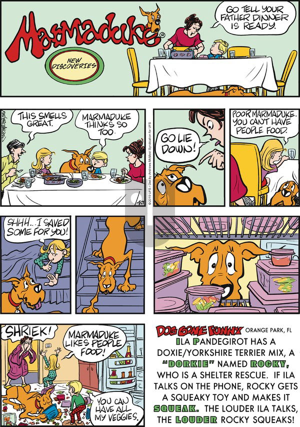 Marmaduke on Sunday April 7, 2019 Comic Strip