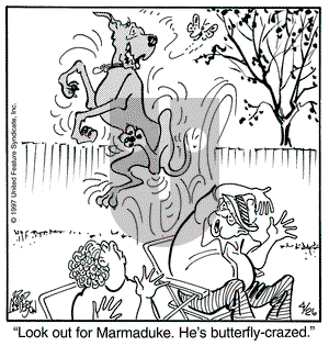 Marmaduke on Saturday April 26, 1997 Comic Strip