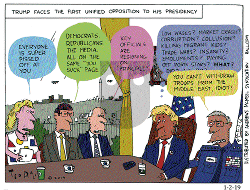Ted Rall on Wednesday January 2, 2019 Comic Strip