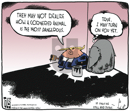 Tom Toles on Monday October 28, 2019 Comic Strip