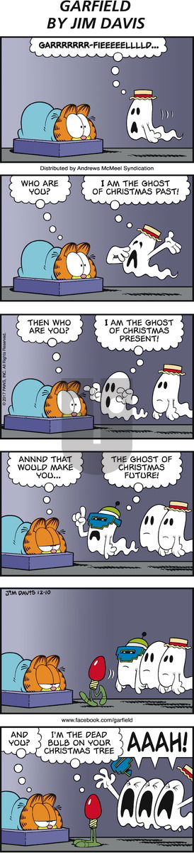 Garfield on Sunday December 10, 2017 Comic Strip