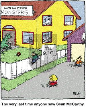 In the Bleachers on Thursday February 17, 2005 Comic Strip