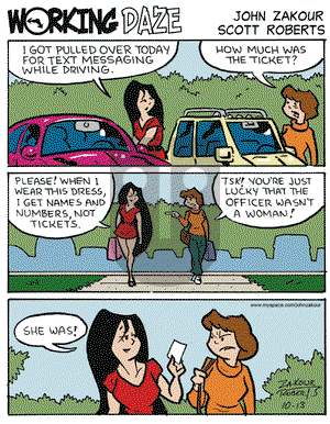 Working Daze on Monday October 13, 2008 Comic Strip