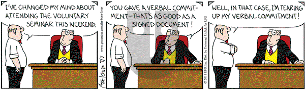 The Born Loser on Thursday July 7, 2011 Comic Strip