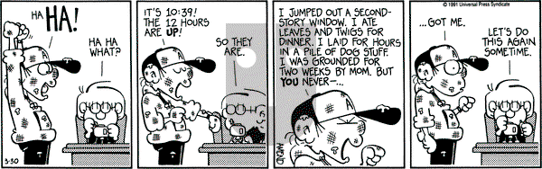 FoxTrot - Saturday March 30, 1991 Comic Strip