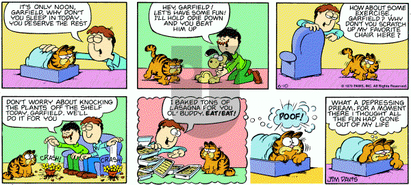 Garfield on Sunday June 10, 1979 Comic Strip