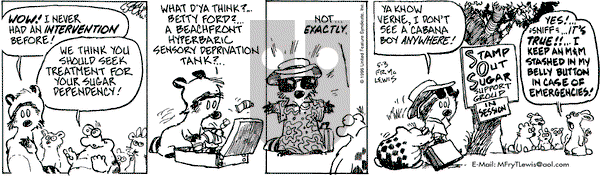 Over the Hedge on Friday May 3, 1996 Comic Strip