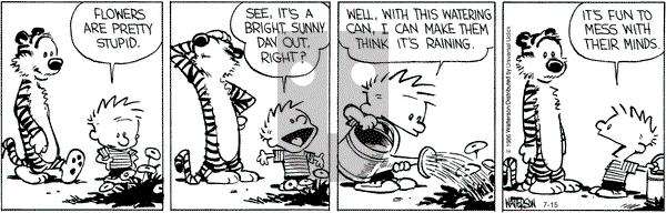 Calvin and Hobbes - Friday July 15, 2016 Comic Strip