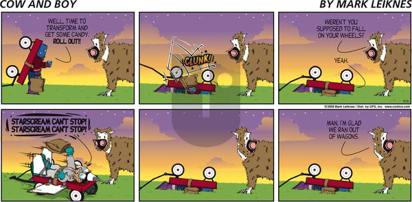 Cow and Boy Classics on Sunday October 26, 2008 Comic Strip