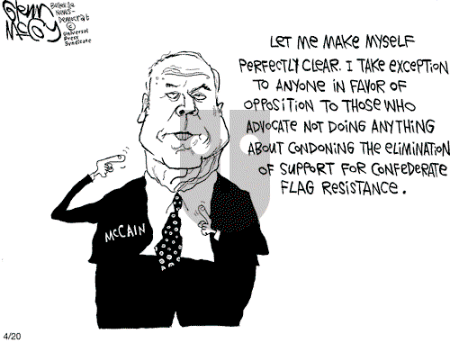 Glenn McCoy on Thursday April 20, 2000 Comic Strip
